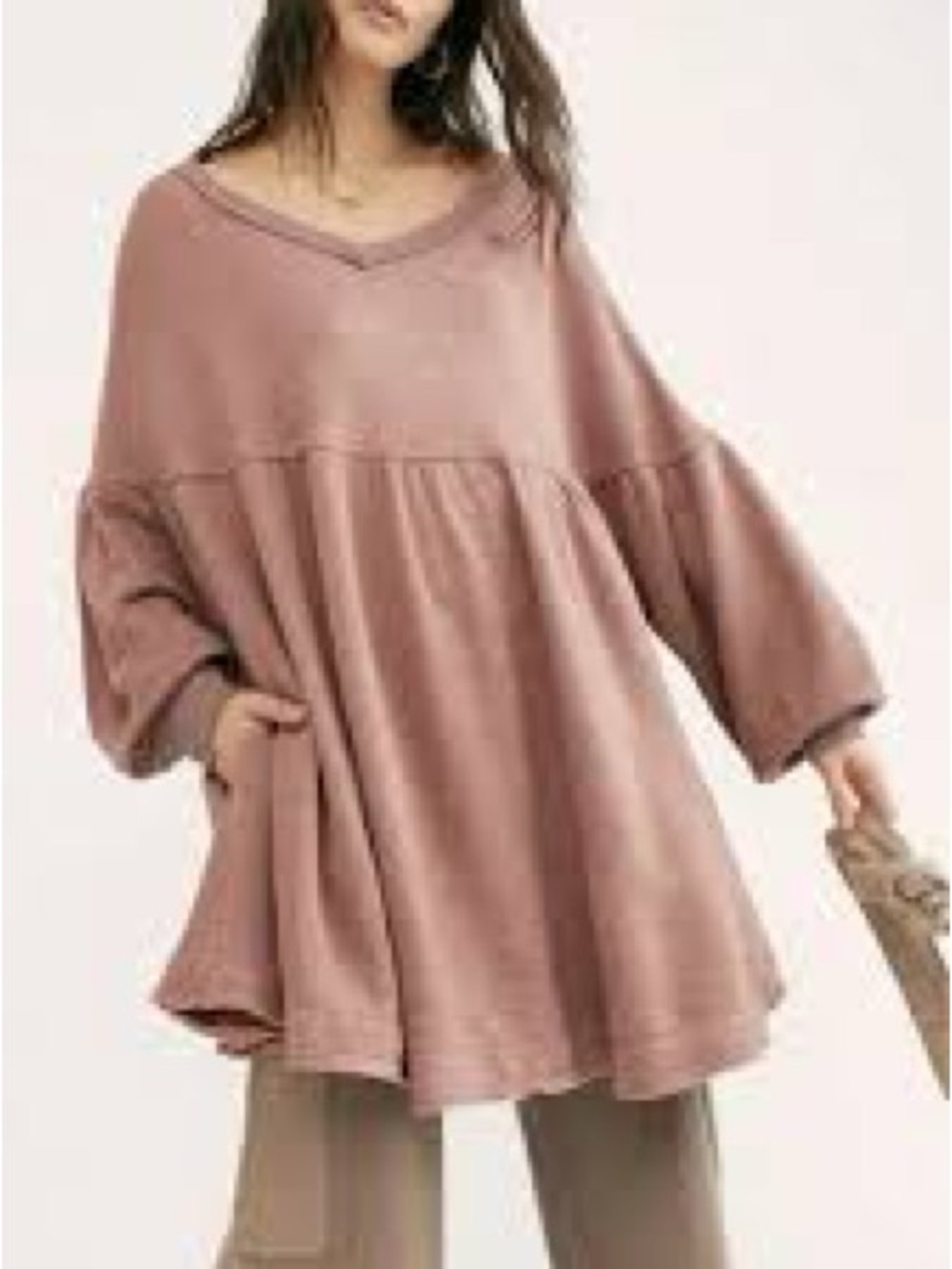 Free People Prudence Pullover Sweatshirt Tunic S